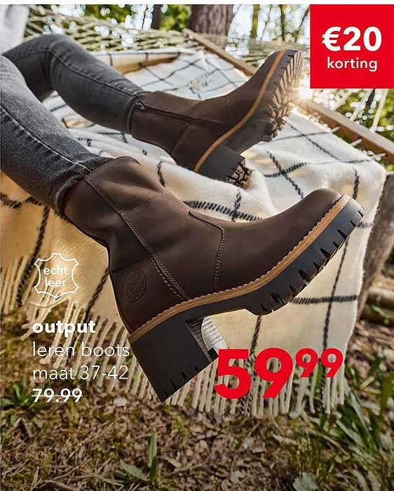 Leren boots maat 37-42