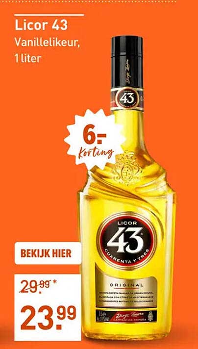 Licor 43 Vanille-likeur, 1 liter