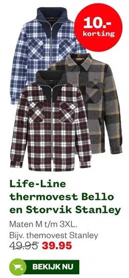Life-Line thermovest Bello en Storvik Stanley