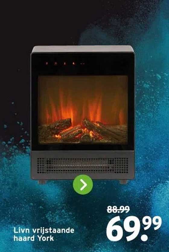 Livn vrijstaande haard York