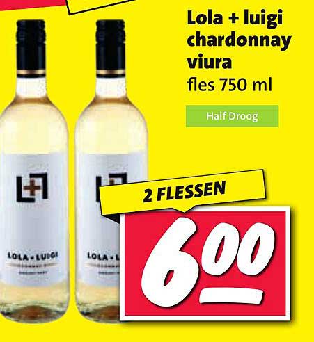 Lola + luigi chardonnay viura fless 750 ml