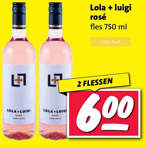 Lola + luigi rosé fles 750 ml