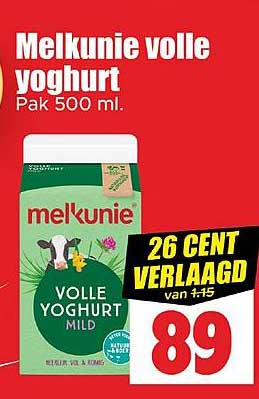 Melkunie volle yoghurt