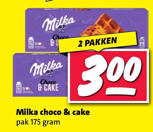 Milka choco & cake pak 175 gram