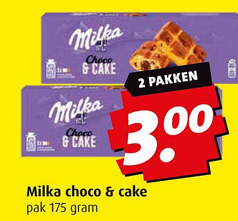 Milka choco & cake pak 175 gram