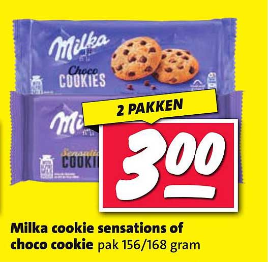 Milka cookie sensations of choco cookie pak 156/168 gram