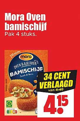 Mora Oven bamischijf Pak 4 stuks.