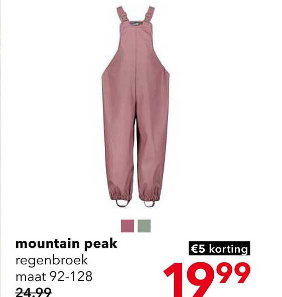 mountain peak regenbroek maat 92-128