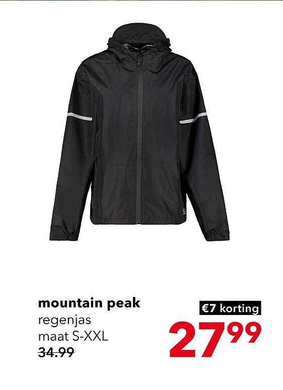 mountain peak regenjas maat S-XXL