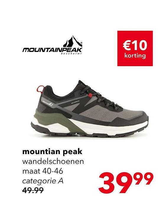 mountian peak wandelschoenen maat 40-46 categorie A