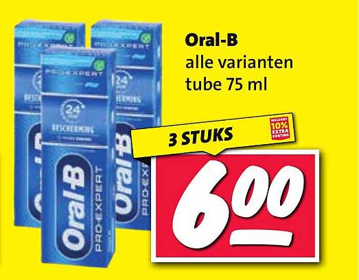 Oral-B alle varianten tube 75 ml