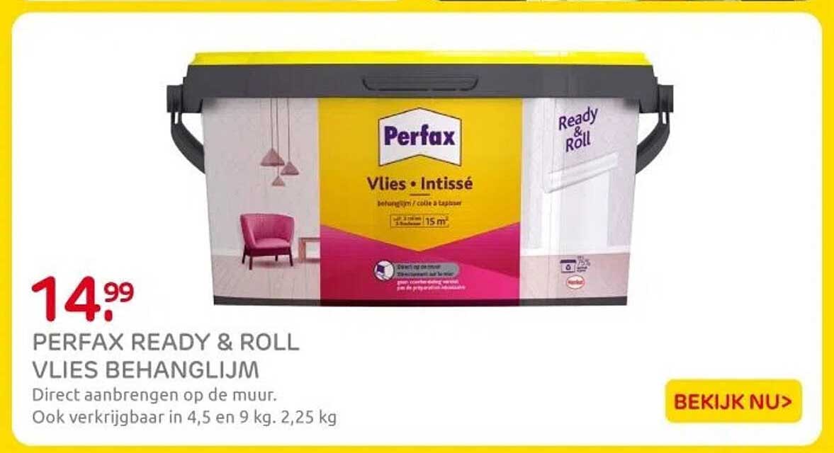 PERFAX READY & ROLL VLIES BEHANGLIJM