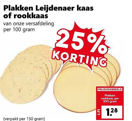 Plakken Leijdenaar kaas of rookkaas