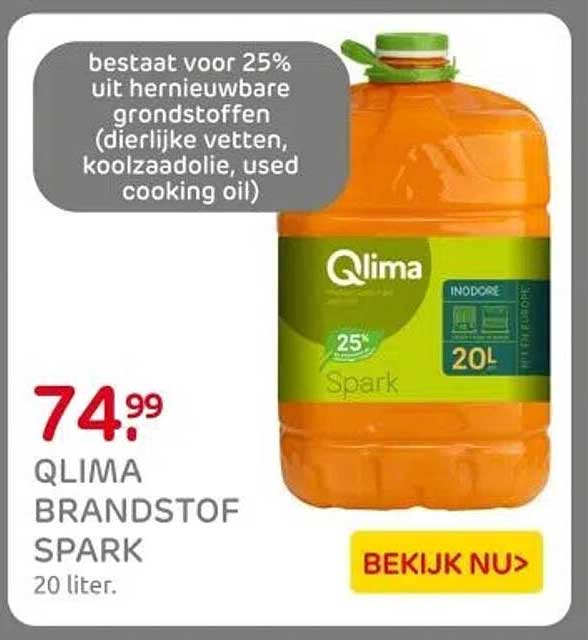 QLIMA BRANDSTOF SPARK 20 liter.