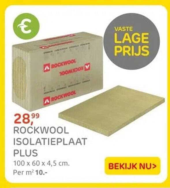 ROCKWOOL ISOLATIEPLAAT PLUS