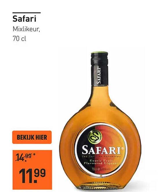 Safari Mixlikeur, 70 cl