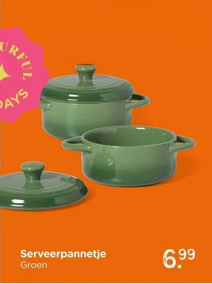 Serveerpannetje Groen