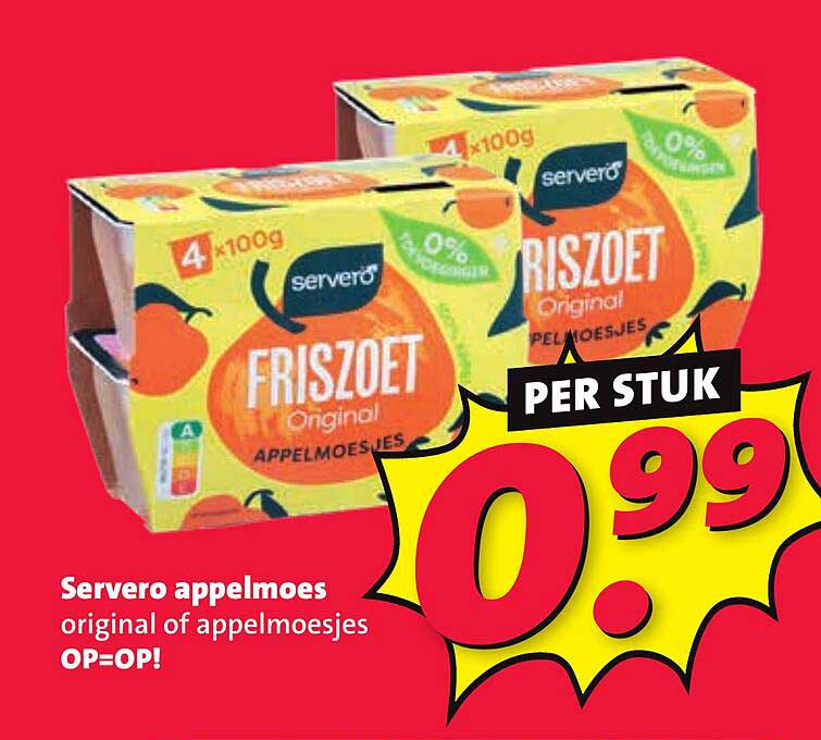 Servero appelmoes original of appelmoesjes OP=OP!