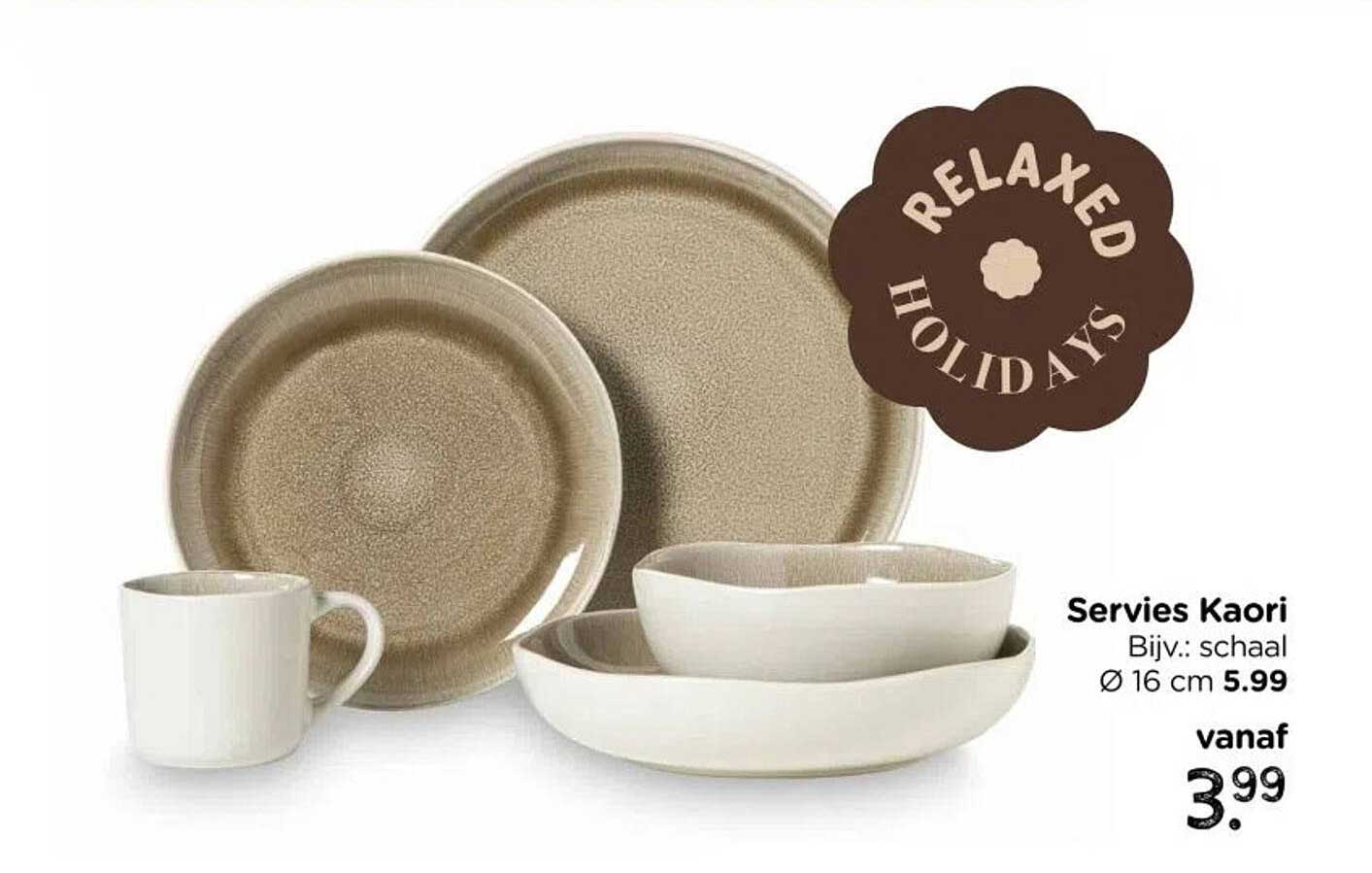 Servies Kaori Bijv.: schaal Ø 16 cm 5.99