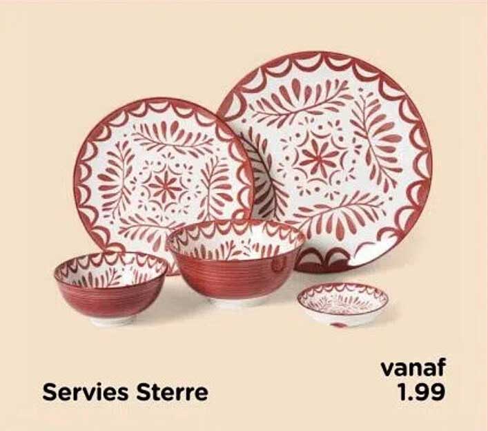 Servies Sterre