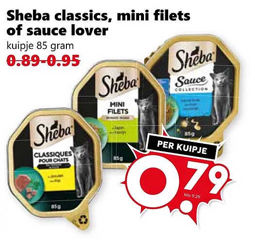Sheba classics, mini filets of sauce lover