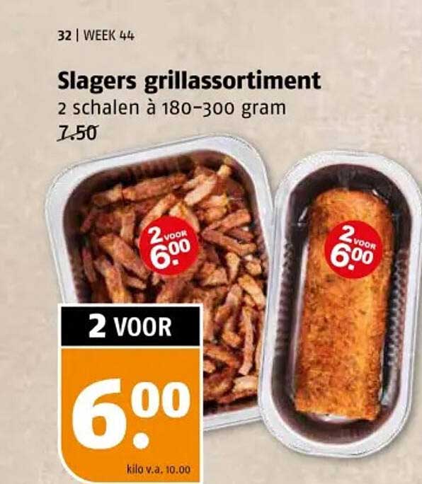 Slagers grillassortiment