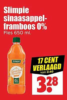Slimpie sinaasappel-framboos 0%