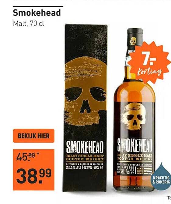 Smokehead Malt, 70 cl