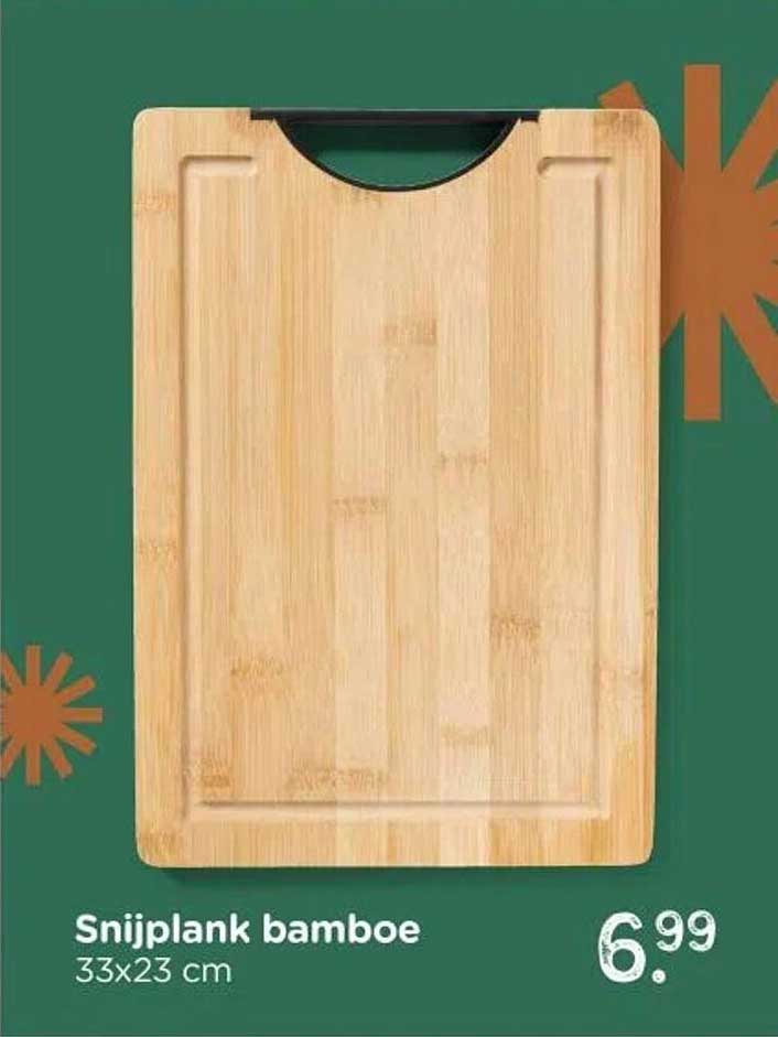Snijplank bamboe 33x23 cm