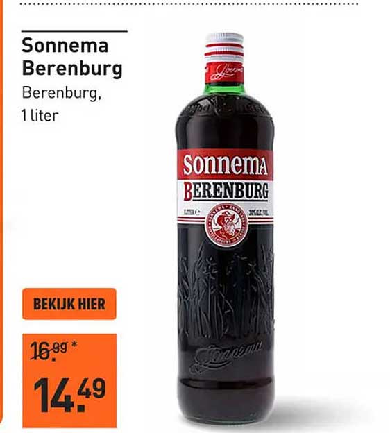 Sonnema Berenburg, 1 liter
