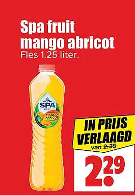 Spa fruit mango abricot Fles 1.25 liter.