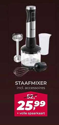 STAAFMIXER incl. accessoires