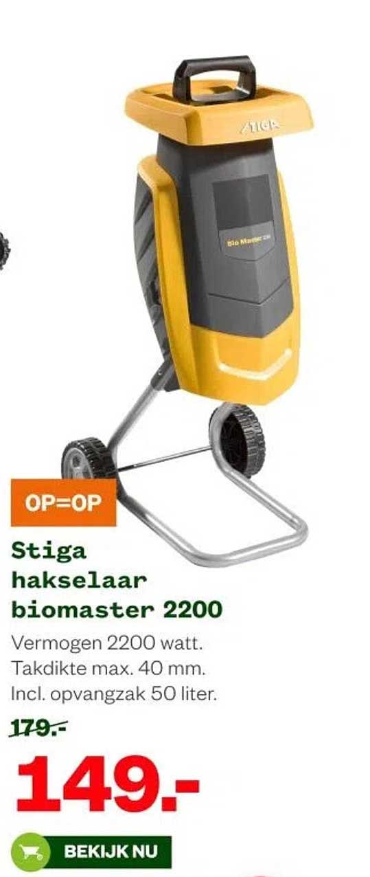 Stiga hakselaar biomasters 2200