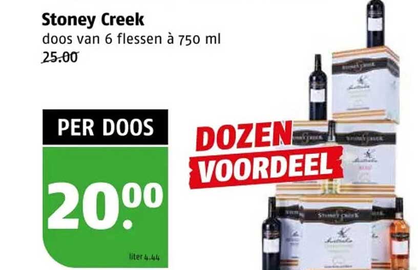 Stoney Creek doos van 6 flessen à 750 ml