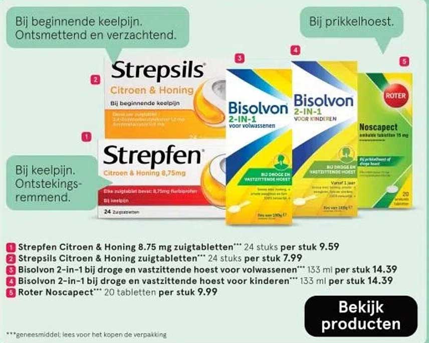 Strepfen Citroen & Honing 8.75 mg zuigtabletten 24 stuks per stuk 9.59