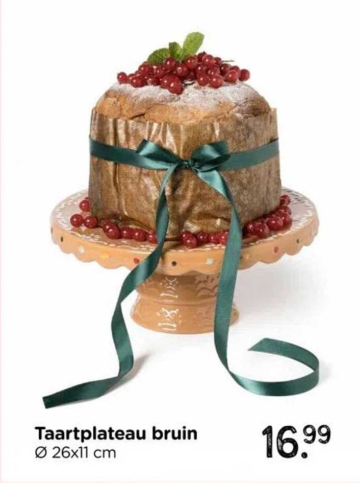 Taartplateau bruin