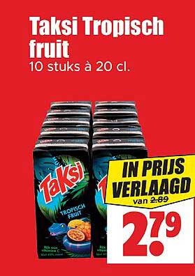 Taksi Tropisch fruit 10 stuks à 20 cl.