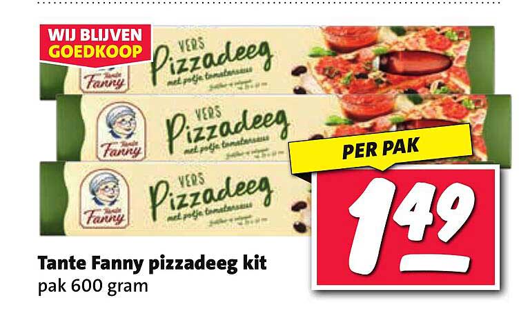 Tante Fanny pizzadeeg kit