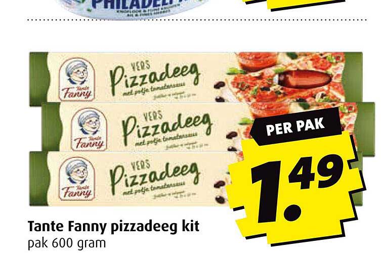 Tante Fanny pizzadeeg kit pak 600 gram