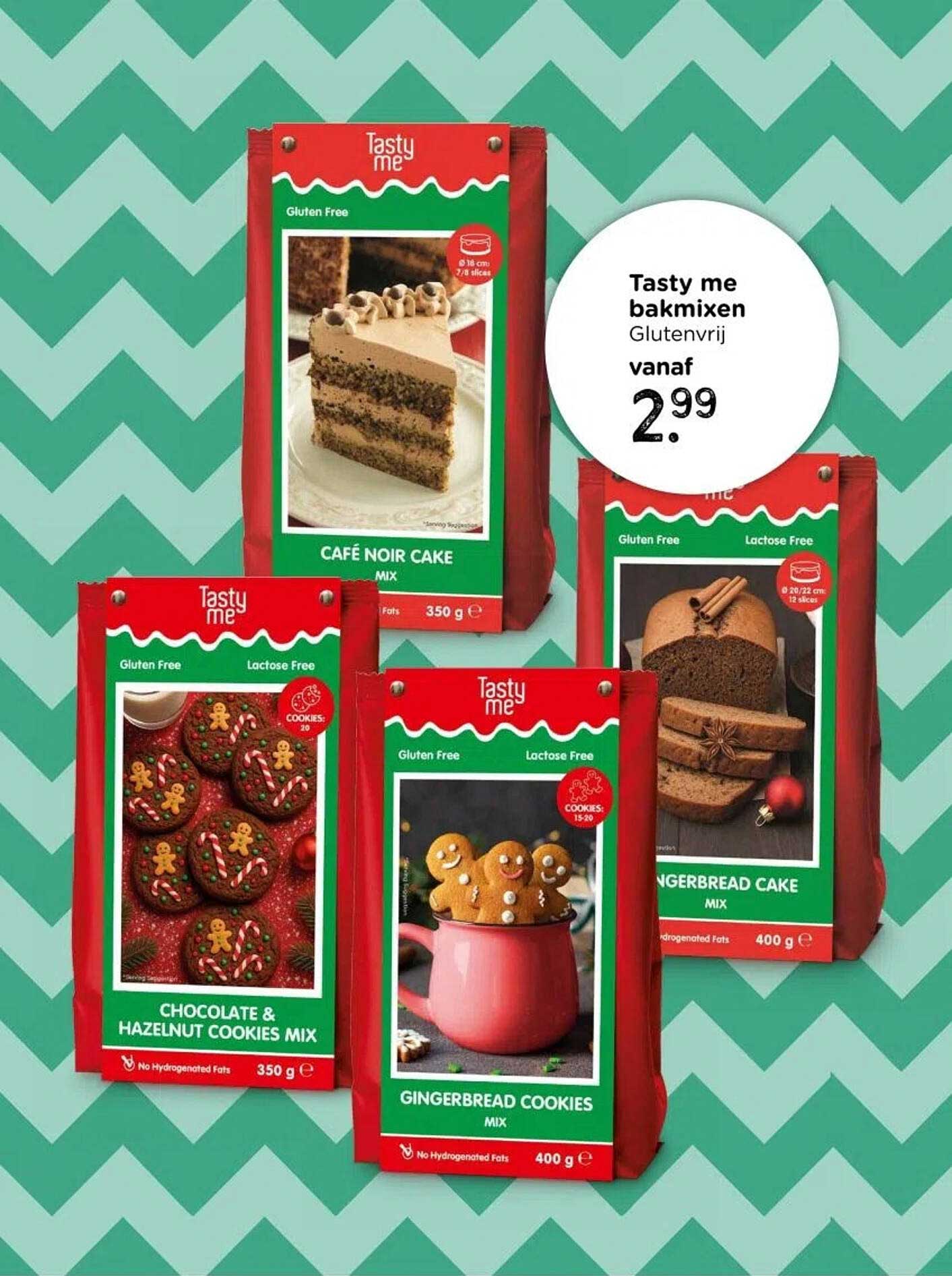 Tasty me bakmixen Glutenvrij vanaf 2,99