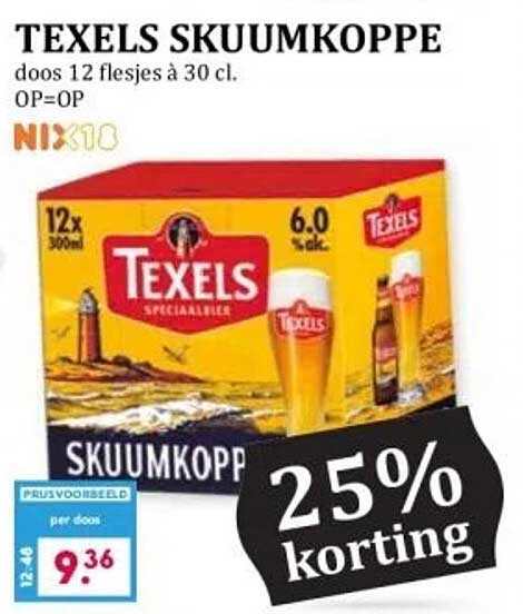 TEXELS SKUUMKOPPE doos 12 flesjes à 30 cl.