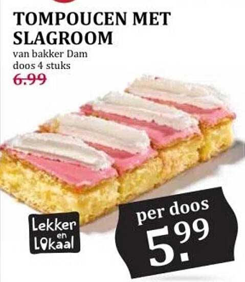 TOMPOUCEN MET SLAGROOM