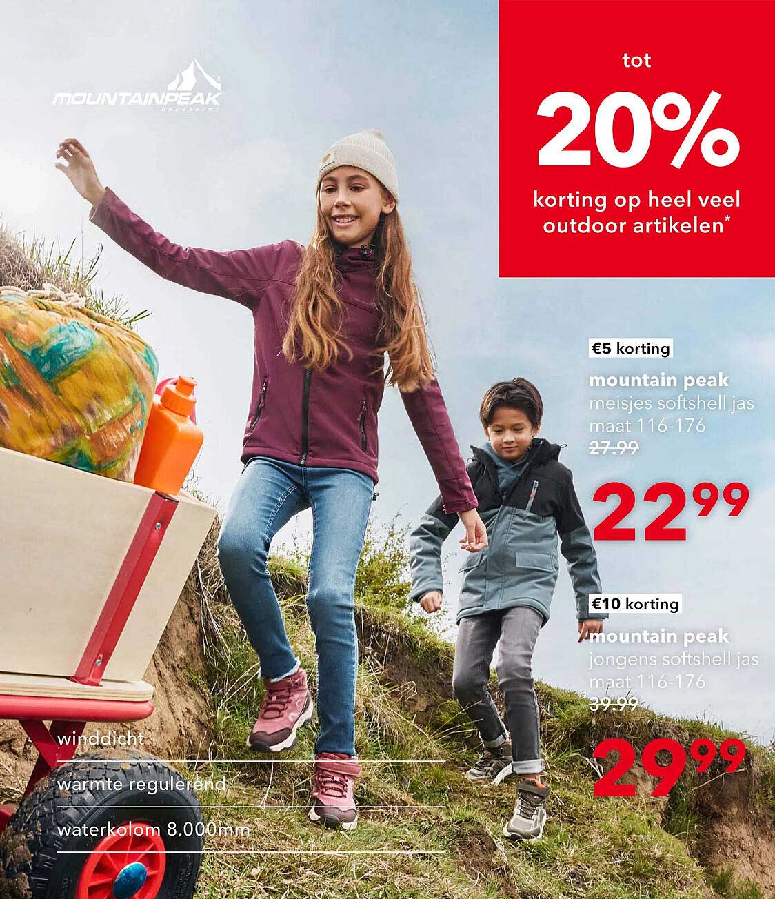 tot 20% korting op heel veel outdoor artikelen*