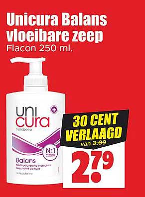 Unicura Balans vloeibare zeep Flacon 250 ml.