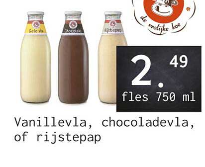 Vanillevla, chocoladevla, of rijstepap