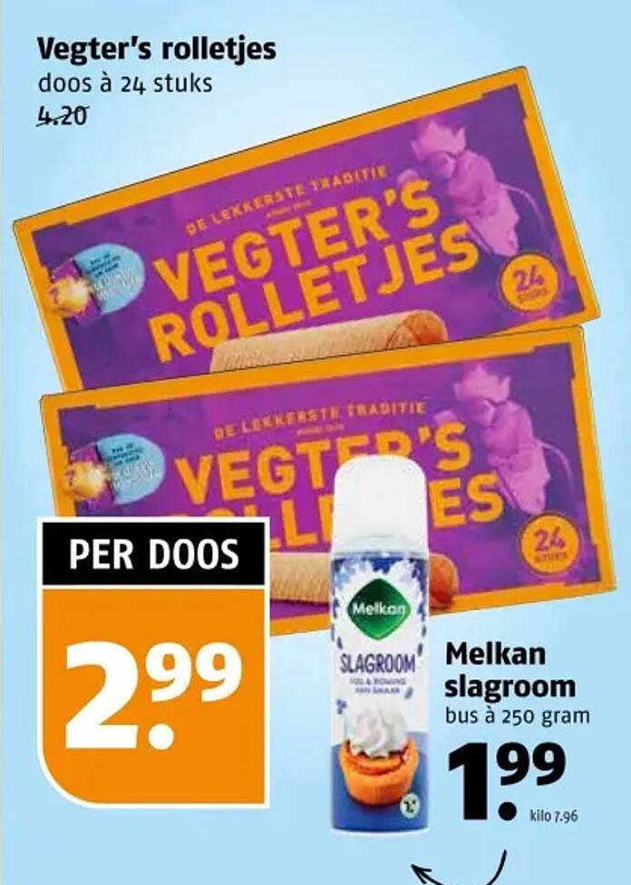 Vegter's rolletjes doos à 24 stuks