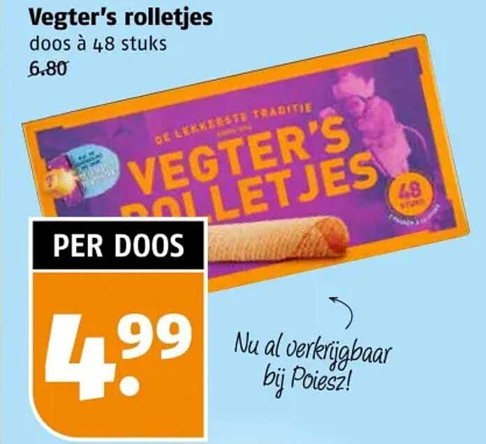 Vegter's rolletjes doos à 48 stuks