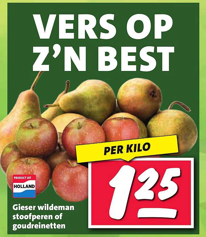 VERS OP Z'N BEST - Gieser wildeman stoofperen of goude reinetten