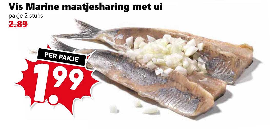 Vis Marine maatjesharing met ui