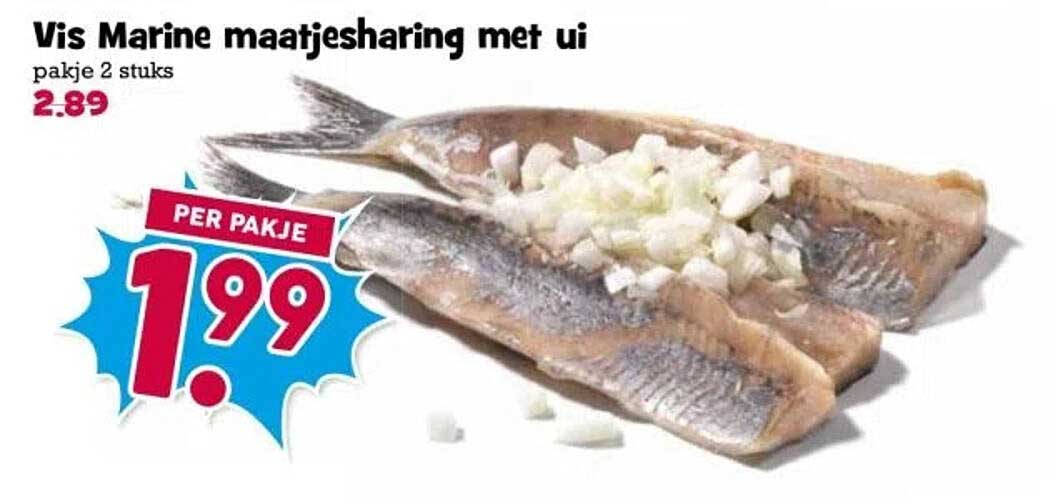 Vis Marine maatjesharing met ui